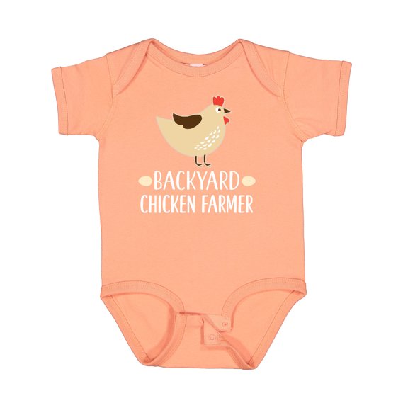 Inktastic Backyard Chicken Farmer Boys or Girls Baby Bodysuit