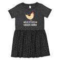 thumbnail image 1 of Inktastic Backyard Chicken Farmer Girls Toddler Dress, 1 of 5
