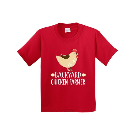 Inktastic Backyard Chicken Farmer Youth T-Shirt