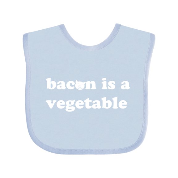 Inktastic Bacon Is A Vegetable Boys or Girls Baby Bib