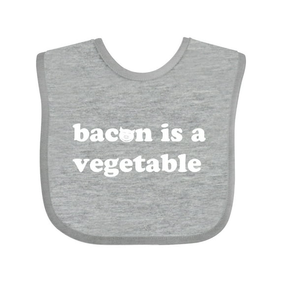 Inktastic Bacon Is A Vegetable Boys or Girls Baby Bib