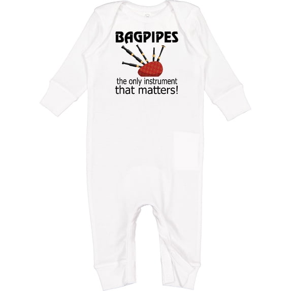 Inktastic Bagpipe Player Funny Music Joke Baby Romper Coveralls