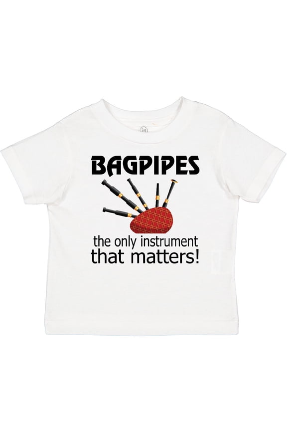 Bagpipe Player Funny Music Joke Boys or Girls Baby T-Shirt