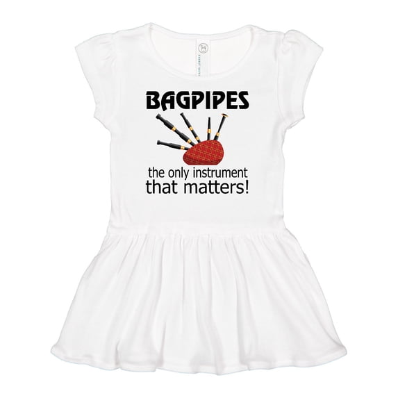 Inktastic Bagpipe Player Funny Music Joke Girls Baby Dress
