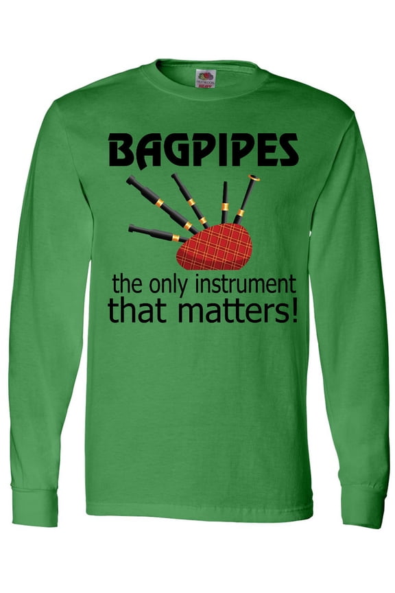 Bagpipe Player Funny Music Joke Long Sleeve T-Shirt