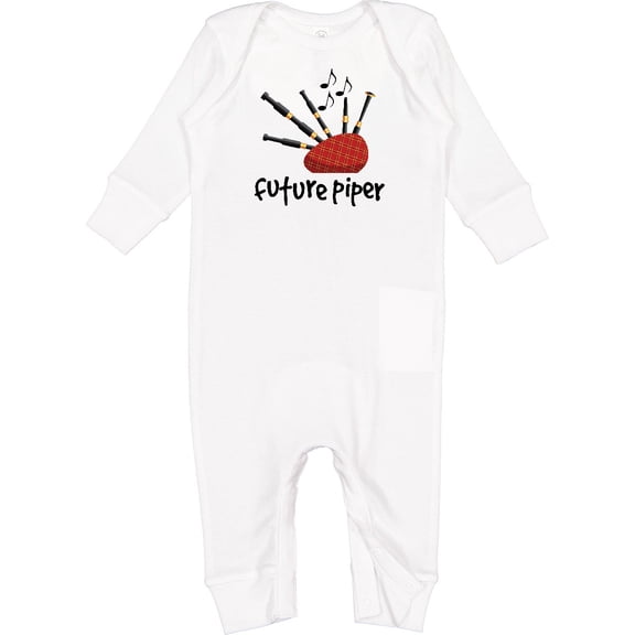 Inktastic Bagpiper Kids Future Piper Baby Romper Coveralls