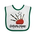 thumbnail image 1 of Inktastic Bagpiper Kids Future Piper Boys or Girls Baby Bib, 1 of 4