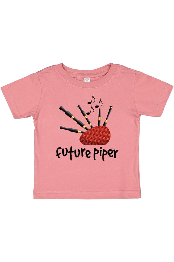 Bagpiper Kids Future Piper Boys or Girls Baby T-Shirt