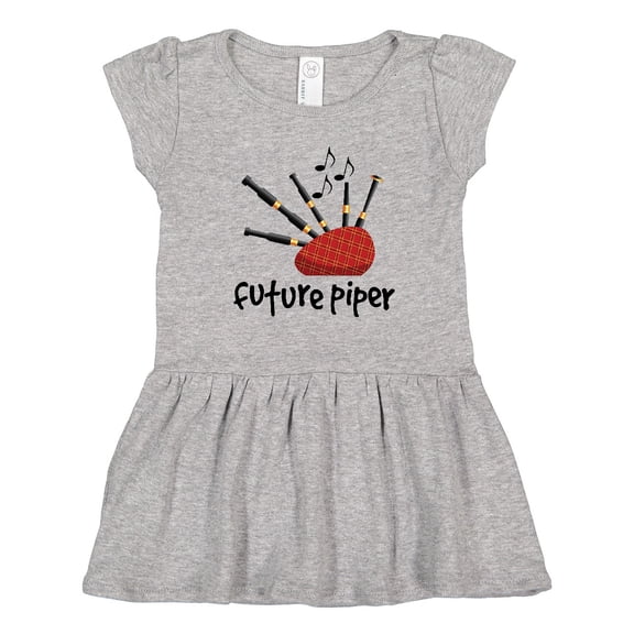 Inktastic Bagpiper Kids Future Piper Girls Toddler Dress
