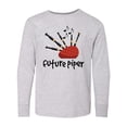 thumbnail image 1 of Inktastic Bagpiper Kids Future Piper Long Sleeve Youth T-Shirt, 1 of 5