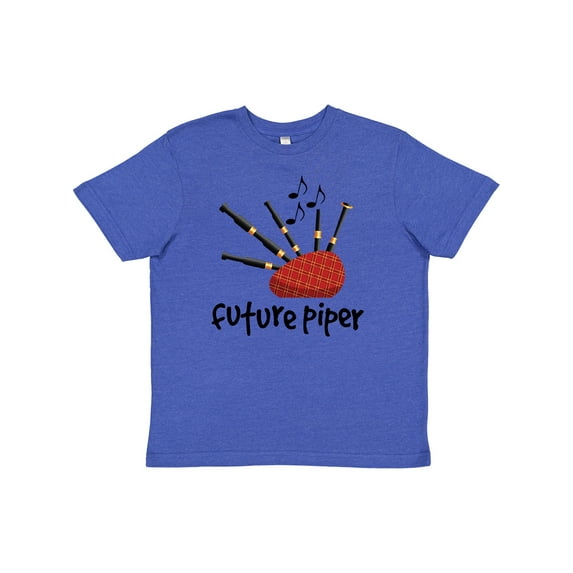 Inktastic Bagpiper Kids Future Piper Youth T-Shirt