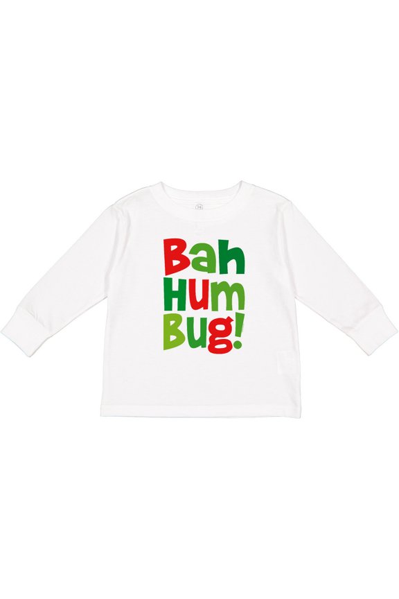 Bah Humbug Boys or Girls Long Sleeve Toddler T-Shirt