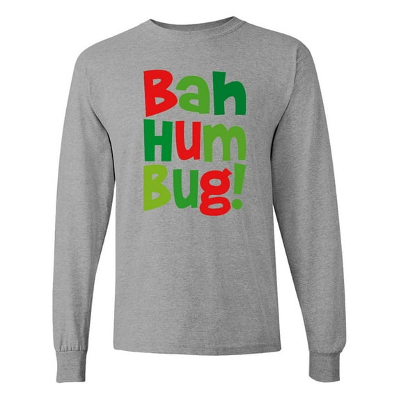 Inktastic Bah Humbug Long Sleeve T-Shirt