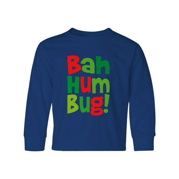 Inktastic Bah Humbug Long Sleeve Youth T-Shirt