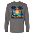 thumbnail image 1 of Inktastic Bahamas Exumas Tropical Sunset Retro Long Sleeve T-Shirt, 1 of 5