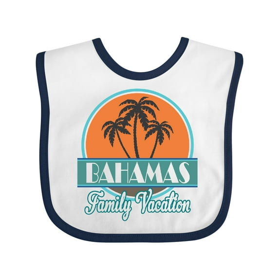 Inktastic Bahamas Family Vacation Matching Boys or Girls Baby Bib