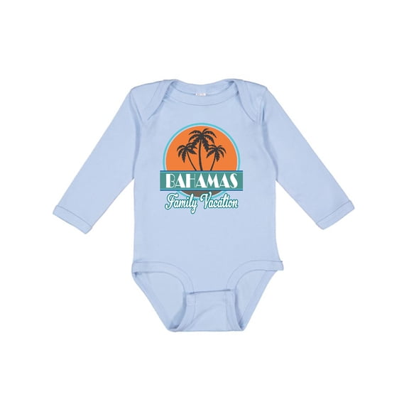 Inktastic Bahamas Family Vacation Matching Boys or Girls Long Sleeve Baby Bodysuit