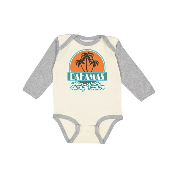 Inktastic Bahamas Family Vacation Matching Boys or Girls Long Sleeve Baby Bodysuit