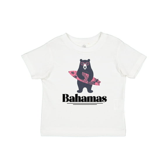 Inktastic Bahamas Surfing Bear Girls Baby T-Shirt