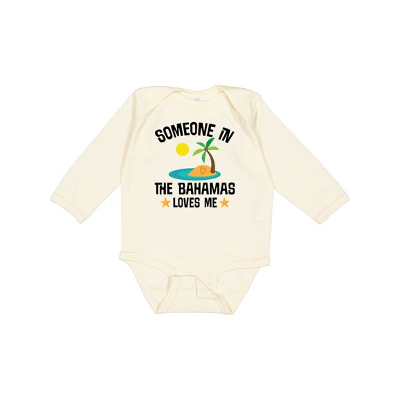 Inktastic Bahamas Vacation Souvenir Gift Boys or Girls Long Sleeve Baby Bodysuit