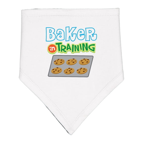 Inktastic Baker in Training Baking Baby Bandana Bib