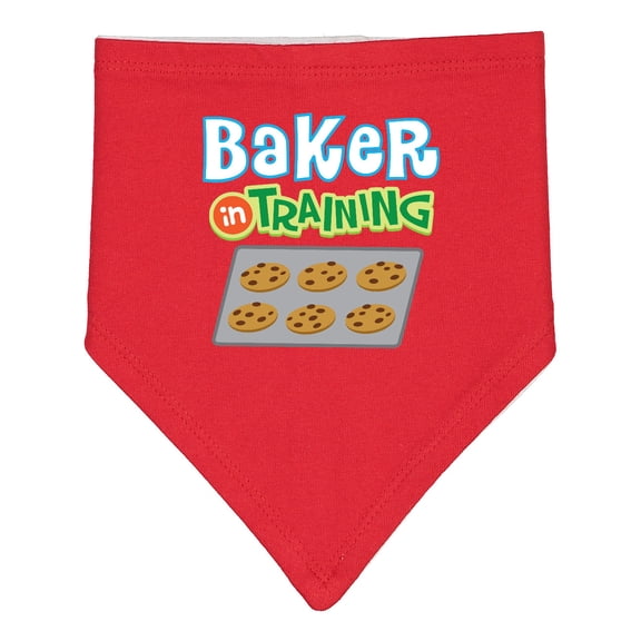 Inktastic Baker in Training Baking Baby Bandana Bib