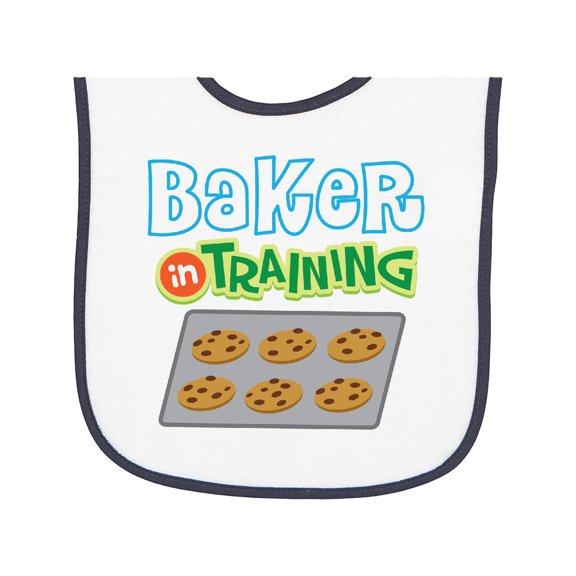 Inktastic Baker in Training Baking Baby Terry Cloth Bib