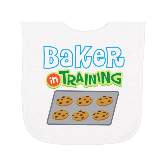 Inktastic Baker in Training Baking Baby Terry Cloth Bib