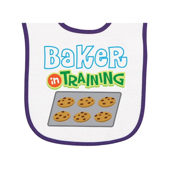 Inktastic Baker in Training Baking Baby Terry Cloth Bib