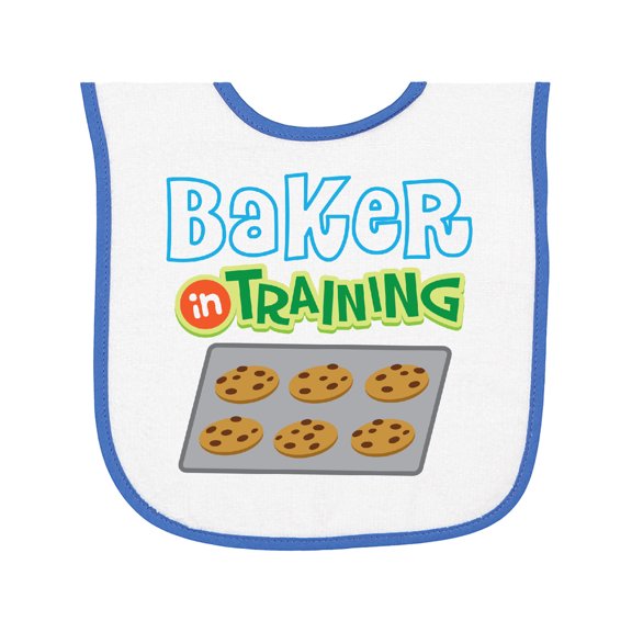 Inktastic Baker in Training Baking Baby Terry Cloth Bib