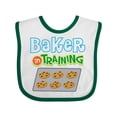 thumbnail image 1 of Inktastic Baker in Training Baking Boys or Girls Baby Bib, 1 of 4