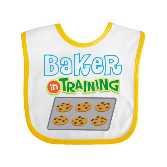 Inktastic Baker in Training Baking Boys or Girls Baby Bib