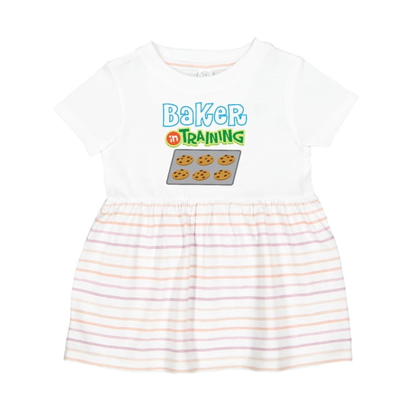 Inktastic Baker in Training Baking Girls Baby Dress
