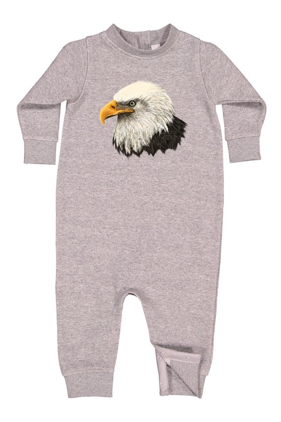 Bald Eagle Baby Fleece Romper