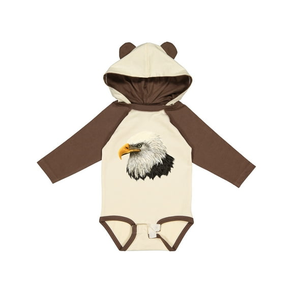 Inktastic Bald Eagle Boys or Girls Long Sleeve Baby Bodysuit