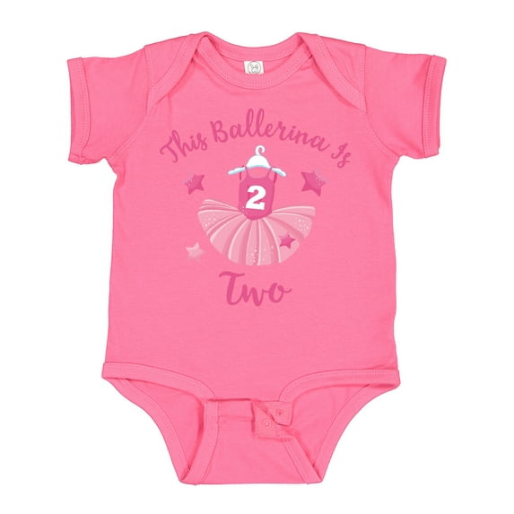 Inktastic Ballerina 2nd Birthday Girls Baby Bodysuit