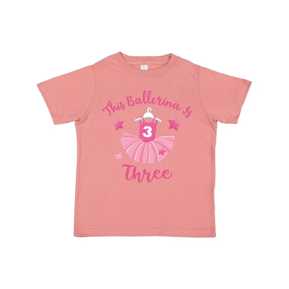 Inktastic Ballerina 3rd Birthday Girls Toddler T-Shirt