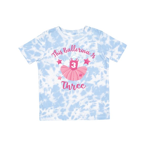Inktastic Ballerina 3rd Birthday Girls Toddler T-Shirt