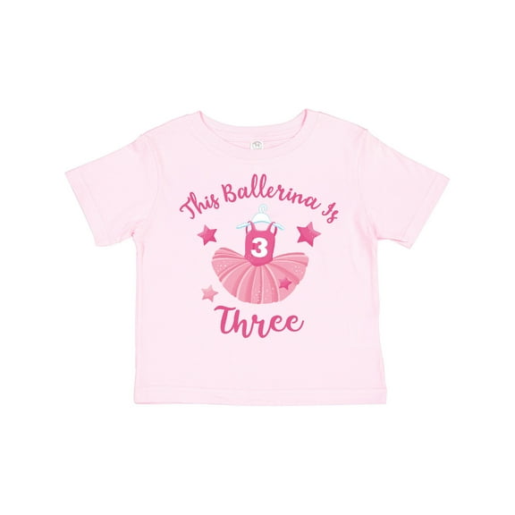 Inktastic Ballerina 3rd Birthday Girls Toddler T-Shirt