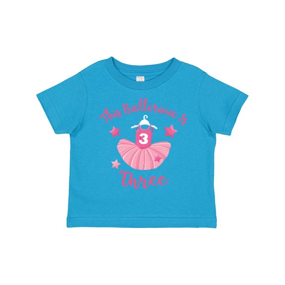 Inktastic Ballerina 3rd Birthday Girls Toddler T-Shirt