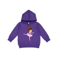 thumbnail image 1 of Inktastic Ballerina, Ballet Girl, Ballet Dance, Brown Hair Toddler Hoodie, 1 of 4