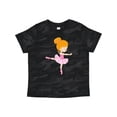 thumbnail image 1 of Inktastic Ballerina, Ballet Girl, Ballet Dance, Orange Hair Girls Toddler T-Shirt, 1 of 5