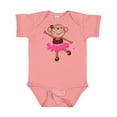 thumbnail image 1 of Inktastic Ballerina Dance Monkey Girls Baby Bodysuit, 1 of 5