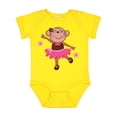 thumbnail image 1 of Inktastic Ballerina Dance Monkey Girls Baby Bodysuit, 1 of 5