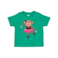 thumbnail image 1 of Inktastic Ballerina Dance Monkey Girls Toddler T-Shirt, 1 of 5