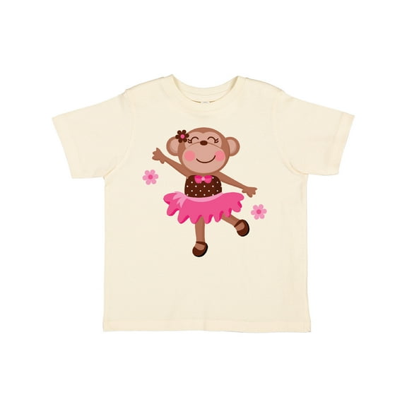 Inktastic Ballerina Dance Monkey Girls Toddler T-Shirt