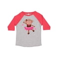 thumbnail image 1 of Inktastic Ballerina Dance Monkey Girls Toddler T-Shirt, 1 of 5