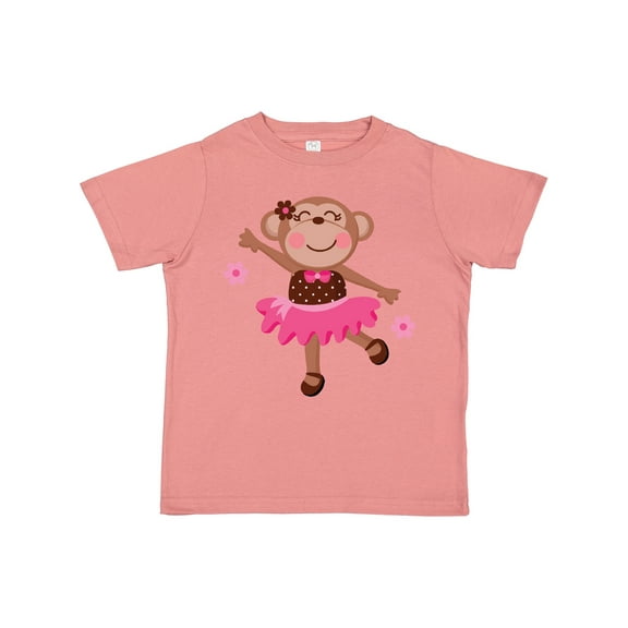 Inktastic Ballerina Dance Monkey Girls Toddler T-Shirt