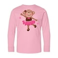 thumbnail image 1 of Inktastic Ballerina Dance Monkey Long Sleeve Youth T-Shirt, 1 of 5