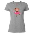 thumbnail image 1 of Inktastic Ballerina Dance Monkey Women's T-Shirt, 1 of 5